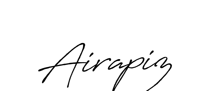 Create a beautiful signature design for name Airapiz. With this signature (Antro_Vectra_Bolder) fonts, you can make a handwritten signature for free. Airapiz signature style 7 images and pictures png