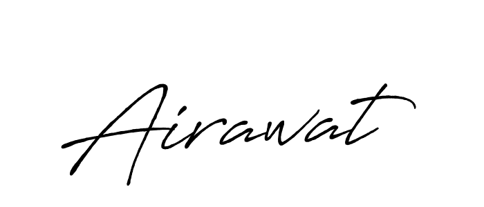 Use a signature maker to create a handwritten signature online. With this signature software, you can design (Antro_Vectra_Bolder) your own signature for name Airawat. Airawat signature style 7 images and pictures png