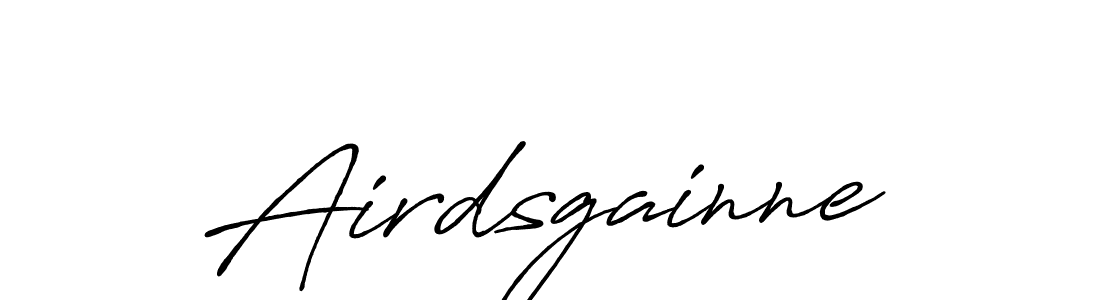 Create a beautiful signature design for name Airdsgainne. With this signature (Antro_Vectra_Bolder) fonts, you can make a handwritten signature for free. Airdsgainne signature style 7 images and pictures png