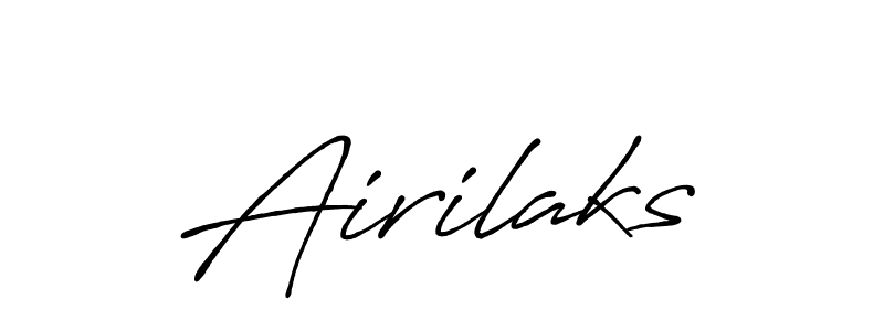 if you are searching for the best signature style for your name Airilaks. so please give up your signature search. here we have designed multiple signature styles  using Antro_Vectra_Bolder. Airilaks signature style 7 images and pictures png