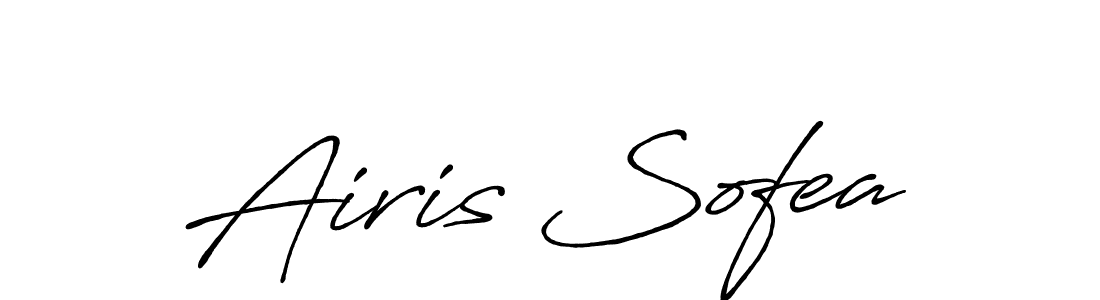 Airis Sofea stylish signature style. Best Handwritten Sign (Antro_Vectra_Bolder) for my name. Handwritten Signature Collection Ideas for my name Airis Sofea. Airis Sofea signature style 7 images and pictures png
