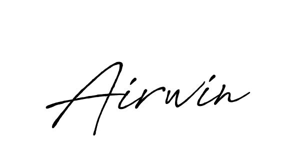 Make a beautiful signature design for name Airwin. With this signature (Antro_Vectra_Bolder) style, you can create a handwritten signature for free. Airwin signature style 7 images and pictures png