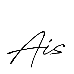 Design your own signature with our free online signature maker. With this signature software, you can create a handwritten (Antro_Vectra_Bolder) signature for name Ais. Ais signature style 7 images and pictures png