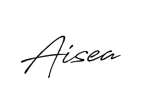 How to make Aisea name signature. Use Antro_Vectra_Bolder style for creating short signs online. This is the latest handwritten sign. Aisea signature style 7 images and pictures png