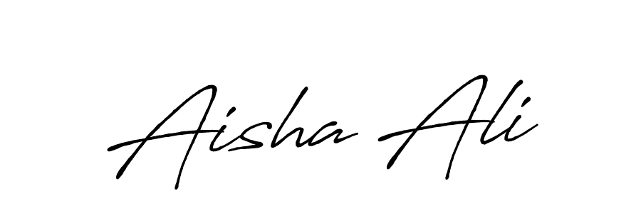 How to make Aisha Ali signature? Antro_Vectra_Bolder is a professional autograph style. Create handwritten signature for Aisha Ali name. Aisha Ali signature style 7 images and pictures png
