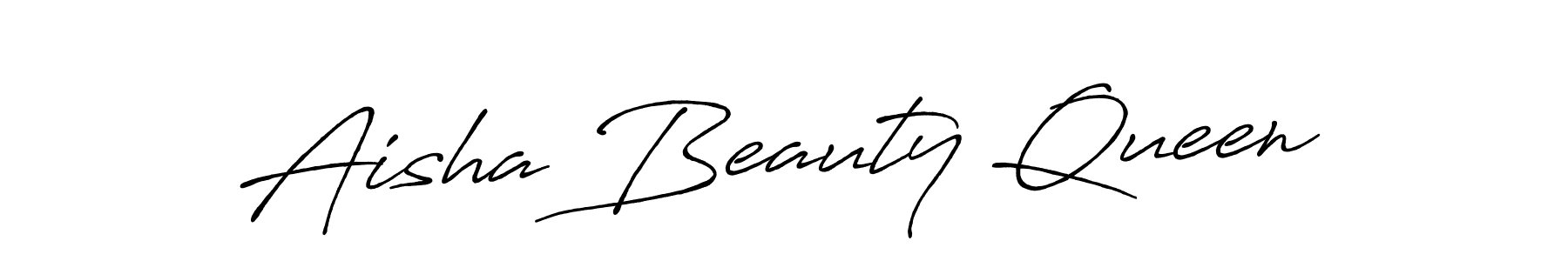 How to make Aisha Beauty Queen signature? Antro_Vectra_Bolder is a professional autograph style. Create handwritten signature for Aisha Beauty Queen name. Aisha Beauty Queen signature style 7 images and pictures png