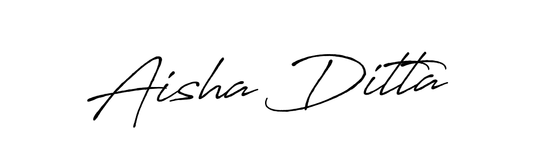 Once you've used our free online signature maker to create your best signature Antro_Vectra_Bolder style, it's time to enjoy all of the benefits that Aisha Ditta name signing documents. Aisha Ditta signature style 7 images and pictures png