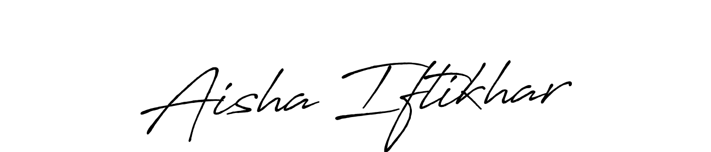 Once you've used our free online signature maker to create your best signature Antro_Vectra_Bolder style, it's time to enjoy all of the benefits that Aisha Iftikhar name signing documents. Aisha Iftikhar signature style 7 images and pictures png
