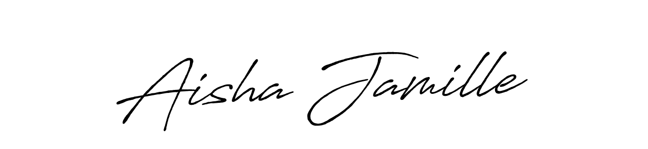 Design your own signature with our free online signature maker. With this signature software, you can create a handwritten (Antro_Vectra_Bolder) signature for name Aisha Jamille. Aisha Jamille signature style 7 images and pictures png