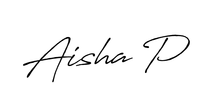 Make a beautiful signature design for name Aisha P. Use this online signature maker to create a handwritten signature for free. Aisha P signature style 7 images and pictures png