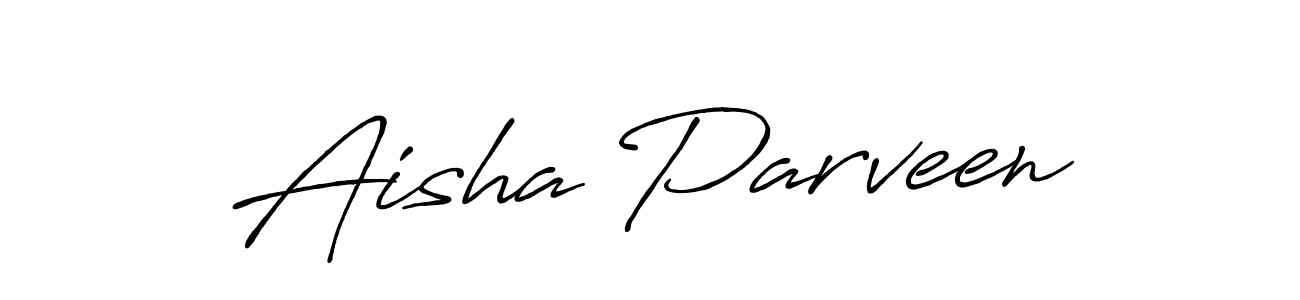 Similarly Antro_Vectra_Bolder is the best handwritten signature design. Signature creator online .You can use it as an online autograph creator for name Aisha Parveen. Aisha Parveen signature style 7 images and pictures png