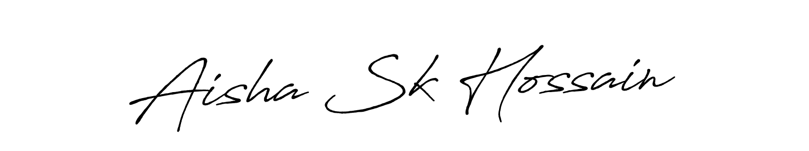 Also we have Aisha Sk Hossain name is the best signature style. Create professional handwritten signature collection using Antro_Vectra_Bolder autograph style. Aisha Sk Hossain signature style 7 images and pictures png