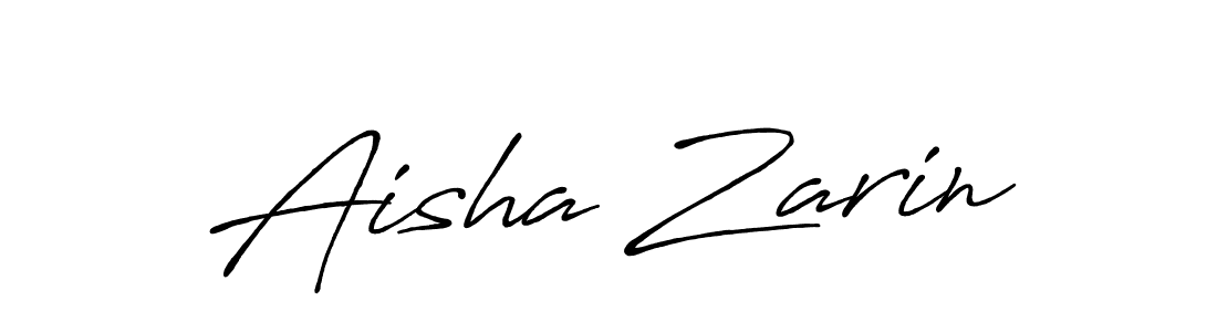 Design your own signature with our free online signature maker. With this signature software, you can create a handwritten (Antro_Vectra_Bolder) signature for name Aisha Zarin. Aisha Zarin signature style 7 images and pictures png