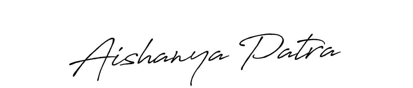 Antro_Vectra_Bolder is a professional signature style that is perfect for those who want to add a touch of class to their signature. It is also a great choice for those who want to make their signature more unique. Get Aishanya Patra name to fancy signature for free. Aishanya Patra signature style 7 images and pictures png