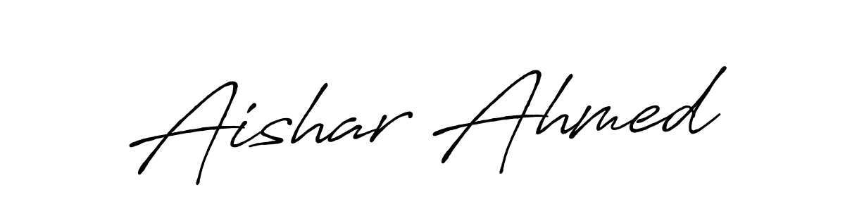 How to Draw Aishar Ahmed signature style? Antro_Vectra_Bolder is a latest design signature styles for name Aishar Ahmed. Aishar Ahmed signature style 7 images and pictures png