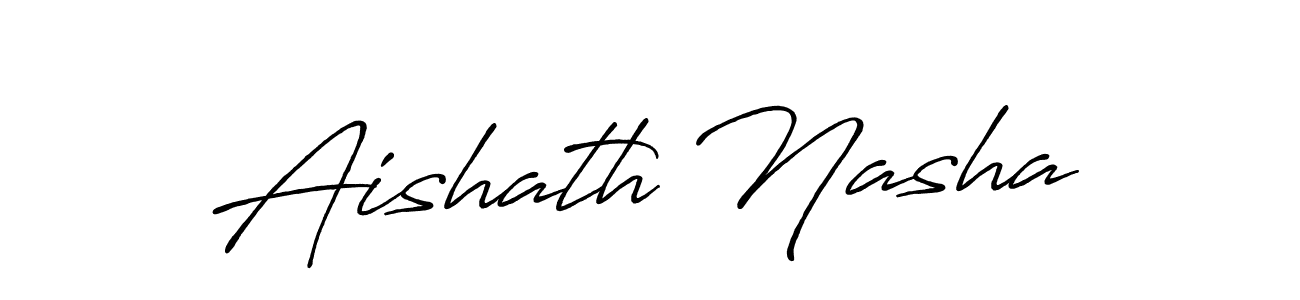How to make Aishath Nasha signature? Antro_Vectra_Bolder is a professional autograph style. Create handwritten signature for Aishath Nasha name. Aishath Nasha signature style 7 images and pictures png