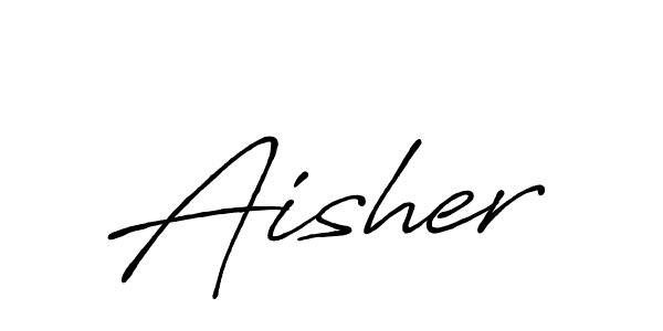 Design your own signature with our free online signature maker. With this signature software, you can create a handwritten (Antro_Vectra_Bolder) signature for name Aisher. Aisher signature style 7 images and pictures png