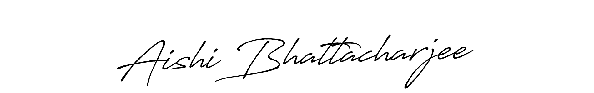 How to make Aishi Bhattacharjee name signature. Use Antro_Vectra_Bolder style for creating short signs online. This is the latest handwritten sign. Aishi Bhattacharjee signature style 7 images and pictures png