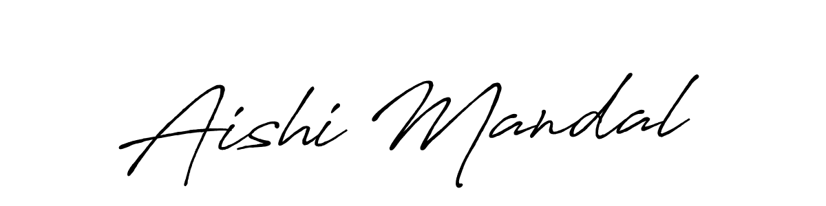 Design your own signature with our free online signature maker. With this signature software, you can create a handwritten (Antro_Vectra_Bolder) signature for name Aishi Mandal. Aishi Mandal signature style 7 images and pictures png