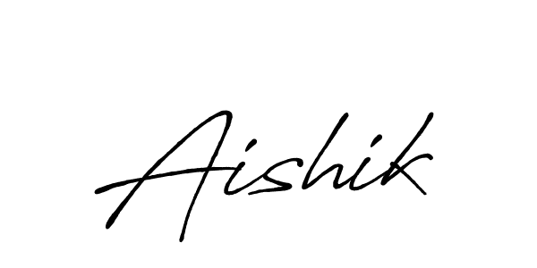 Design your own signature with our free online signature maker. With this signature software, you can create a handwritten (Antro_Vectra_Bolder) signature for name Aishik. Aishik signature style 7 images and pictures png