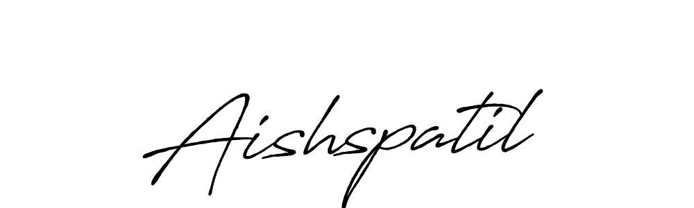 How to make Aishspatil signature? Antro_Vectra_Bolder is a professional autograph style. Create handwritten signature for Aishspatil name. Aishspatil signature style 7 images and pictures png