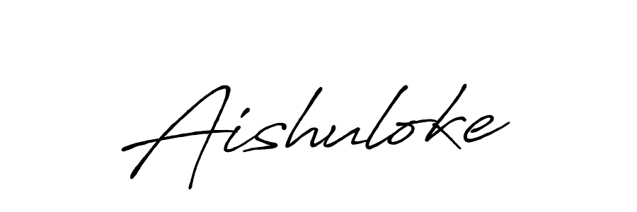 It looks lik you need a new signature style for name Aishuloke. Design unique handwritten (Antro_Vectra_Bolder) signature with our free signature maker in just a few clicks. Aishuloke signature style 7 images and pictures png