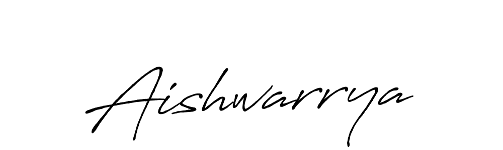 Create a beautiful signature design for name Aishwarrya. With this signature (Antro_Vectra_Bolder) fonts, you can make a handwritten signature for free. Aishwarrya signature style 7 images and pictures png