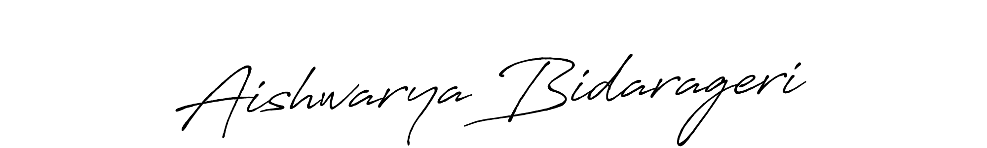 Antro_Vectra_Bolder is a professional signature style that is perfect for those who want to add a touch of class to their signature. It is also a great choice for those who want to make their signature more unique. Get Aishwarya Bidarageri name to fancy signature for free. Aishwarya Bidarageri signature style 7 images and pictures png