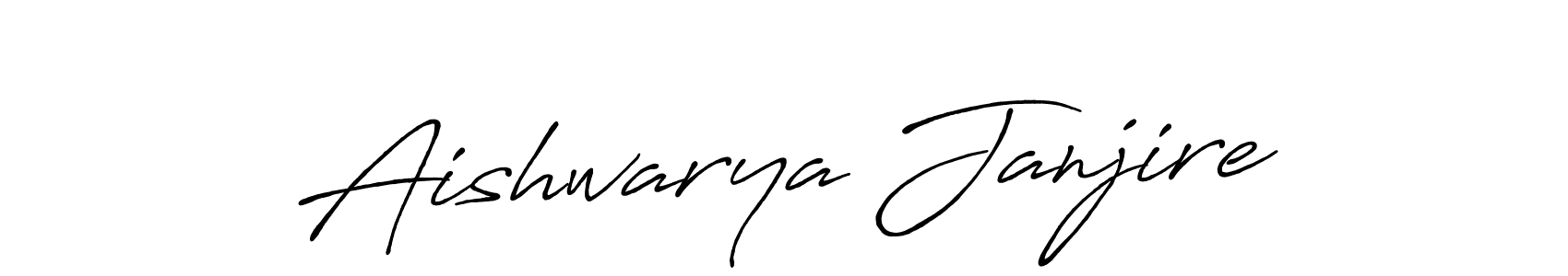 Make a short Aishwarya Janjire signature style. Manage your documents anywhere anytime using Antro_Vectra_Bolder. Create and add eSignatures, submit forms, share and send files easily. Aishwarya Janjire signature style 7 images and pictures png