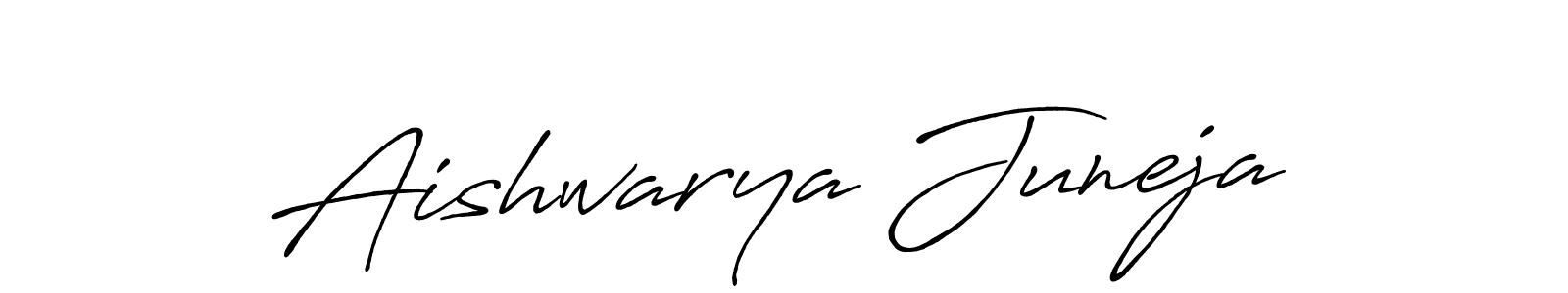 You should practise on your own different ways (Antro_Vectra_Bolder) to write your name (Aishwarya Juneja) in signature. don't let someone else do it for you. Aishwarya Juneja signature style 7 images and pictures png