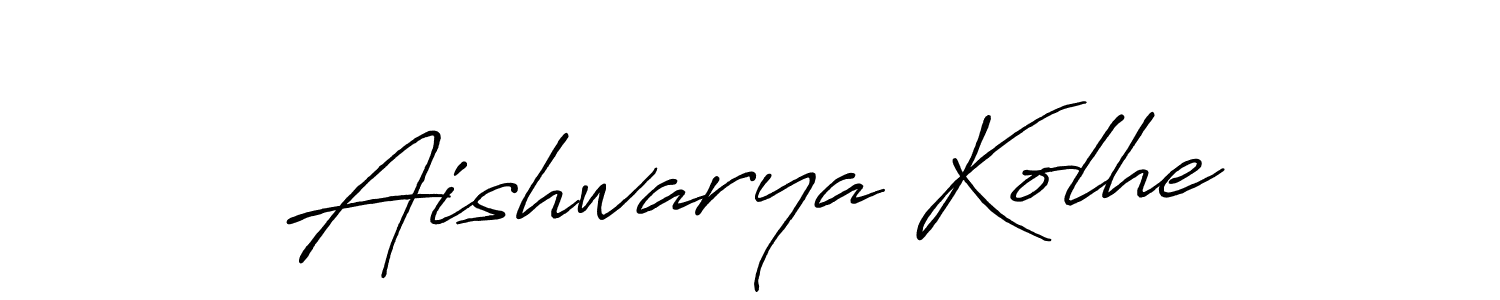 Make a short Aishwarya Kolhe signature style. Manage your documents anywhere anytime using Antro_Vectra_Bolder. Create and add eSignatures, submit forms, share and send files easily. Aishwarya Kolhe signature style 7 images and pictures png