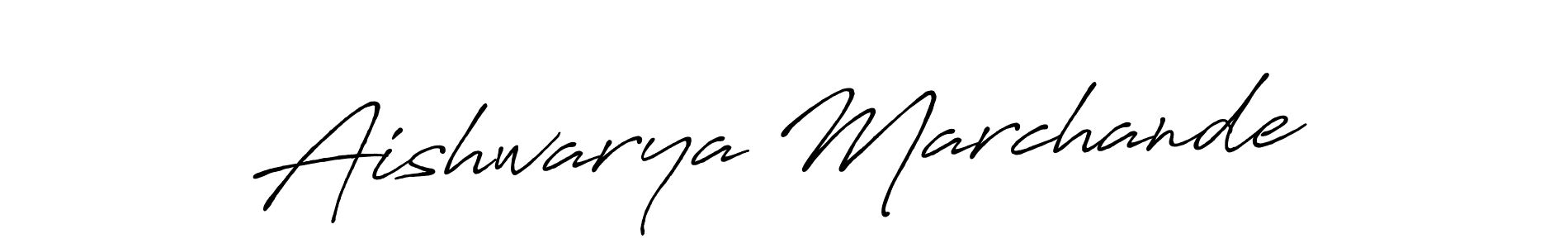 Make a short Aishwarya Marchande signature style. Manage your documents anywhere anytime using Antro_Vectra_Bolder. Create and add eSignatures, submit forms, share and send files easily. Aishwarya Marchande signature style 7 images and pictures png