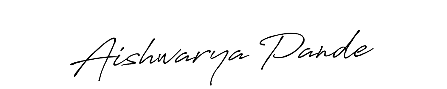 Also we have Aishwarya Pande name is the best signature style. Create professional handwritten signature collection using Antro_Vectra_Bolder autograph style. Aishwarya Pande signature style 7 images and pictures png