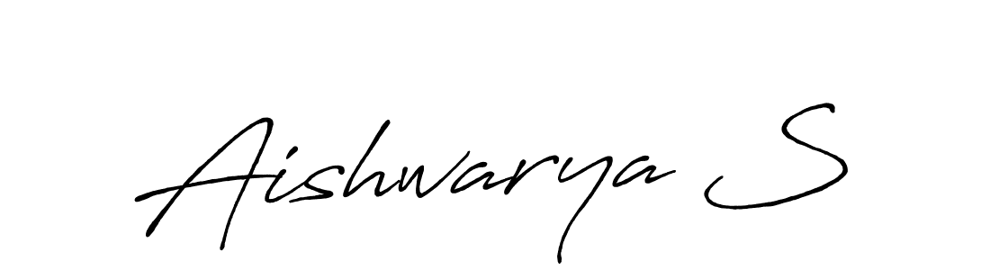 Similarly Antro_Vectra_Bolder is the best handwritten signature design. Signature creator online .You can use it as an online autograph creator for name Aishwarya S. Aishwarya S signature style 7 images and pictures png