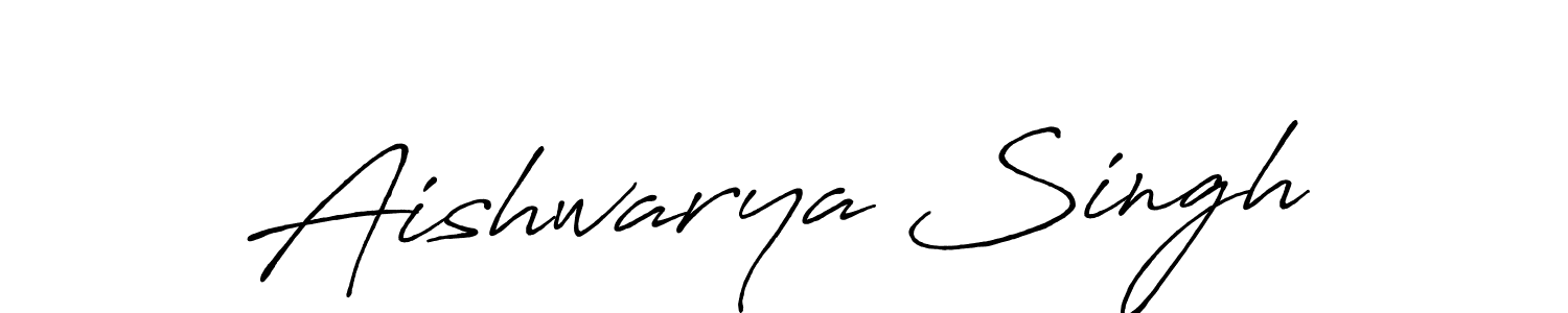 Design your own signature with our free online signature maker. With this signature software, you can create a handwritten (Antro_Vectra_Bolder) signature for name Aishwarya Singh. Aishwarya Singh signature style 7 images and pictures png