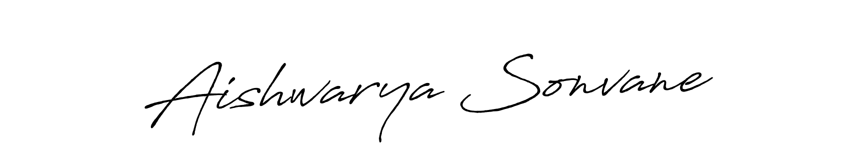Design your own signature with our free online signature maker. With this signature software, you can create a handwritten (Antro_Vectra_Bolder) signature for name Aishwarya Sonvane. Aishwarya Sonvane signature style 7 images and pictures png