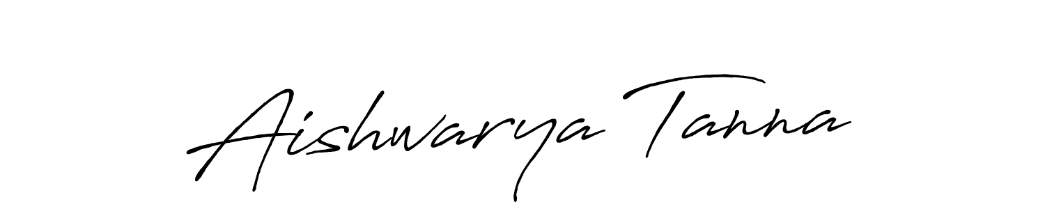 Aishwarya Tanna stylish signature style. Best Handwritten Sign (Antro_Vectra_Bolder) for my name. Handwritten Signature Collection Ideas for my name Aishwarya Tanna. Aishwarya Tanna signature style 7 images and pictures png