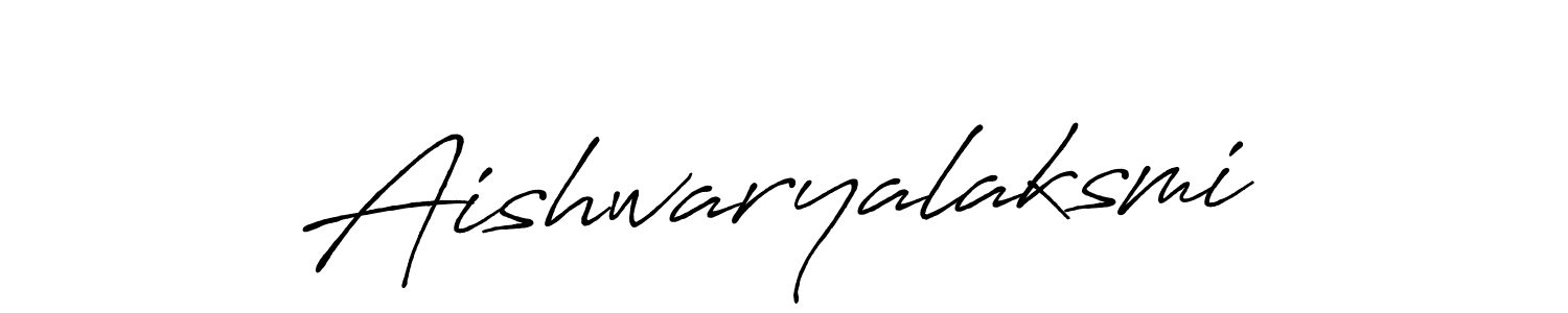 How to make Aishwaryalaksmi name signature. Use Antro_Vectra_Bolder style for creating short signs online. This is the latest handwritten sign. Aishwaryalaksmi signature style 7 images and pictures png