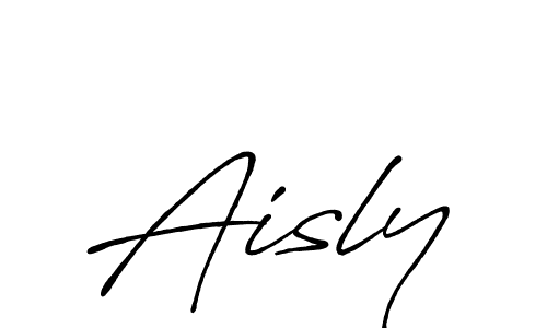 Aisly stylish signature style. Best Handwritten Sign (Antro_Vectra_Bolder) for my name. Handwritten Signature Collection Ideas for my name Aisly. Aisly signature style 7 images and pictures png