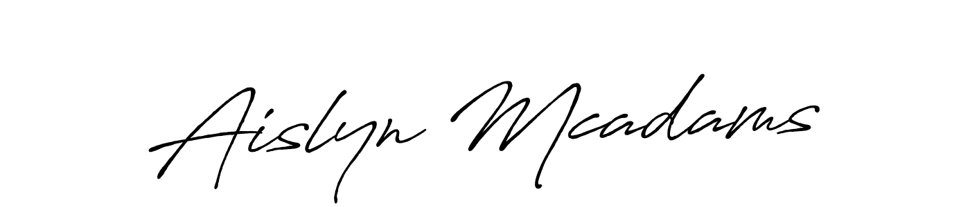 Make a short Aislyn Mcadams signature style. Manage your documents anywhere anytime using Antro_Vectra_Bolder. Create and add eSignatures, submit forms, share and send files easily. Aislyn Mcadams signature style 7 images and pictures png
