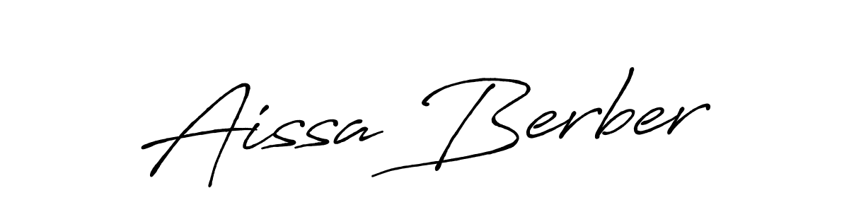 You should practise on your own different ways (Antro_Vectra_Bolder) to write your name (Aissa Berber) in signature. don't let someone else do it for you. Aissa Berber signature style 7 images and pictures png