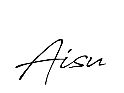 How to make Aisu signature? Antro_Vectra_Bolder is a professional autograph style. Create handwritten signature for Aisu name. Aisu signature style 7 images and pictures png