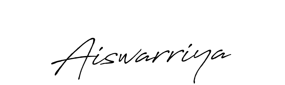 How to make Aiswarriya name signature. Use Antro_Vectra_Bolder style for creating short signs online. This is the latest handwritten sign. Aiswarriya signature style 7 images and pictures png