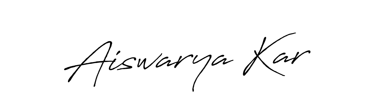 How to make Aiswarya Kar signature? Antro_Vectra_Bolder is a professional autograph style. Create handwritten signature for Aiswarya Kar name. Aiswarya Kar signature style 7 images and pictures png