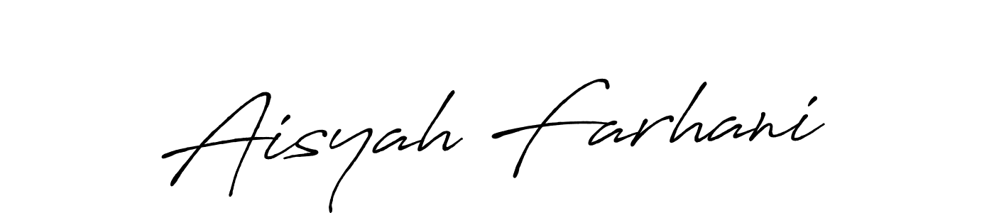 This is the best signature style for the Aisyah Farhani name. Also you like these signature font (Antro_Vectra_Bolder). Mix name signature. Aisyah Farhani signature style 7 images and pictures png