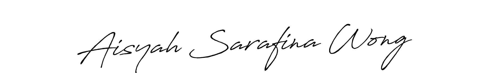 Also we have Aisyah Sarafina Wong name is the best signature style. Create professional handwritten signature collection using Antro_Vectra_Bolder autograph style. Aisyah Sarafina Wong signature style 7 images and pictures png