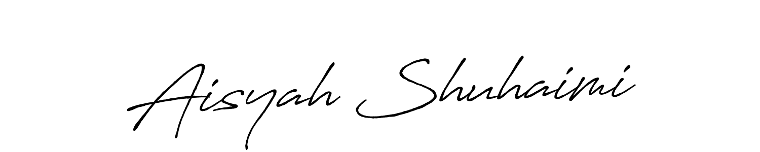 You can use this online signature creator to create a handwritten signature for the name Aisyah Shuhaimi. This is the best online autograph maker. Aisyah Shuhaimi signature style 7 images and pictures png