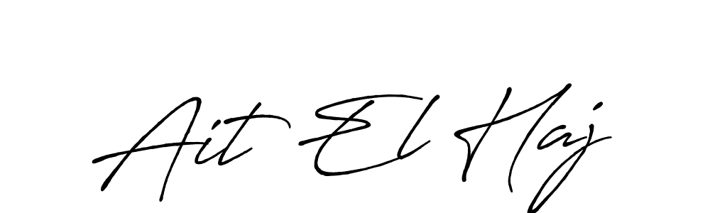 You should practise on your own different ways (Antro_Vectra_Bolder) to write your name (Ait El Haj) in signature. don't let someone else do it for you. Ait El Haj signature style 7 images and pictures png