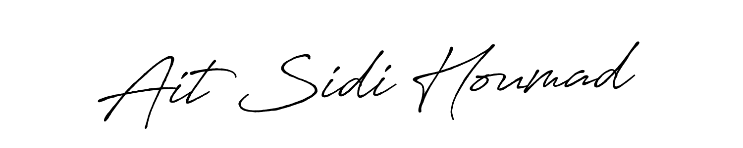 Design your own signature with our free online signature maker. With this signature software, you can create a handwritten (Antro_Vectra_Bolder) signature for name Ait Sidi Houmad. Ait Sidi Houmad signature style 7 images and pictures png