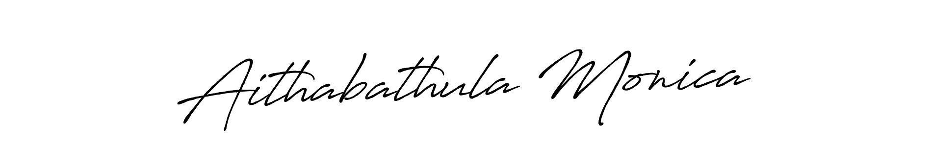 Design your own signature with our free online signature maker. With this signature software, you can create a handwritten (Antro_Vectra_Bolder) signature for name Aithabathula Monica. Aithabathula Monica signature style 7 images and pictures png